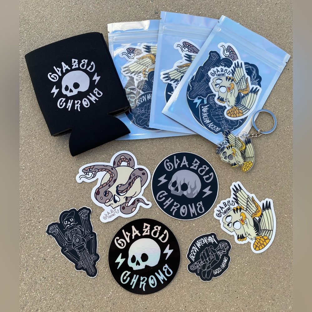 Glazed Chrome Sticker Pack